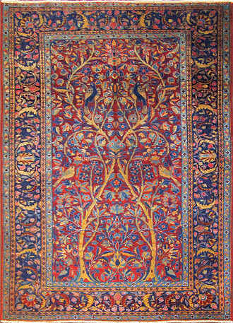 Pictorial Eli R Oriental Rugs Three Of Life Manchester Kashan Rug