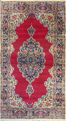 Antique Persian Laver Kerman
