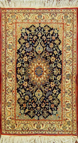 Antique Persian Nain Tudeshk Rug