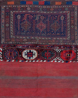 Antique Persian Soumak bag