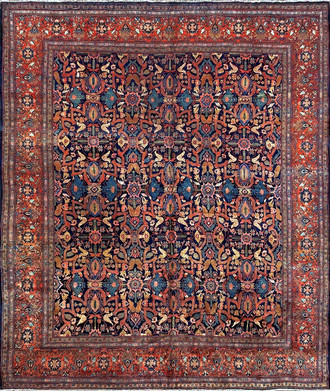 Antique Persian Feraghan Sarouk, The Most unusual