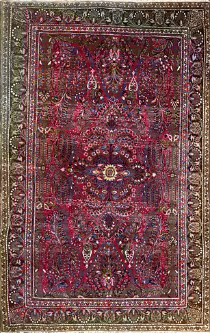 Antique Persian Sarouk Rug