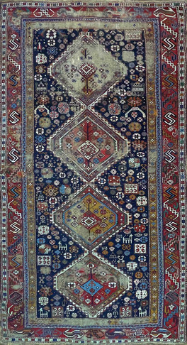 Antique Caucasian Shirvan Rug
