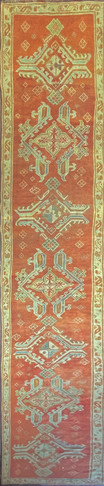 Antique Turkish Oushak Runner