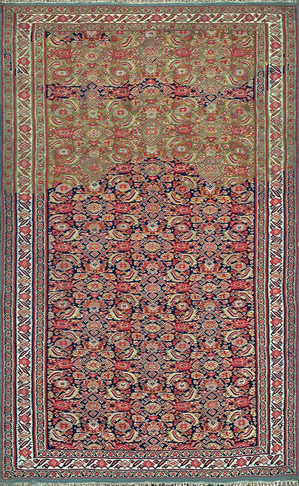 Antique Persian Senneh Kilim, flat weave 