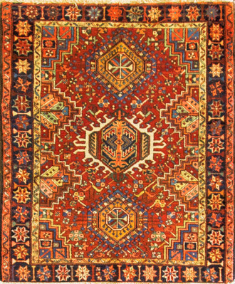 Antique Persian Karaja Rug 