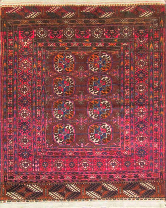 Antique Ersari Turkoman Tribal Rug