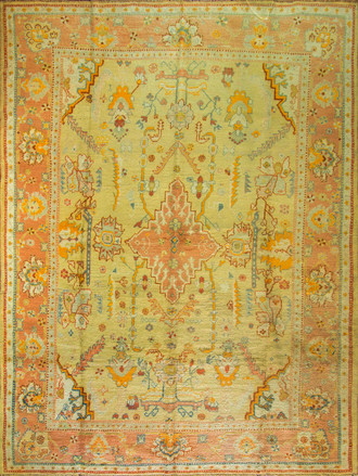 An Antique Oushak carpet