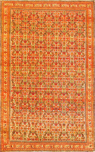  Antique Persian Sarouk Feraghan Rug, Fine