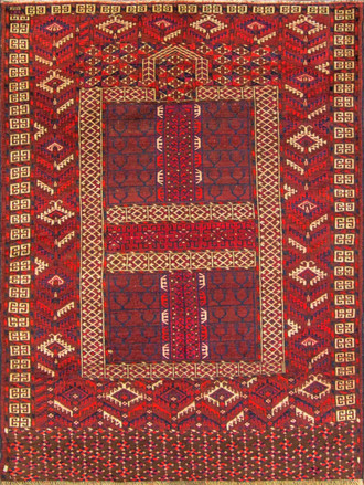 Turkoman Engsi Hatchli 4 Seasons  Rug 