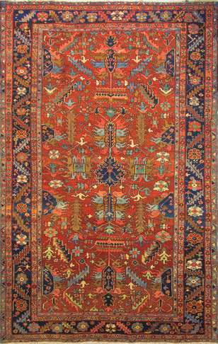 Antique Heriz Village Carpet