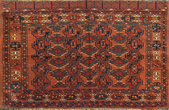 Antique Turkoman rug