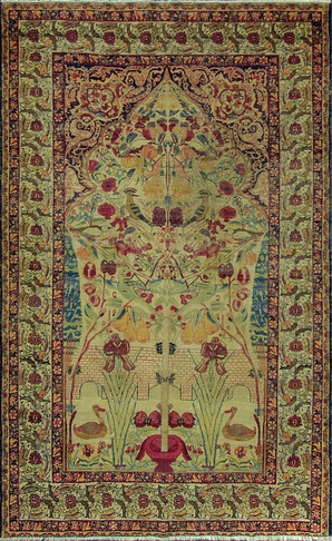 striking Antique Kermanshah Rug