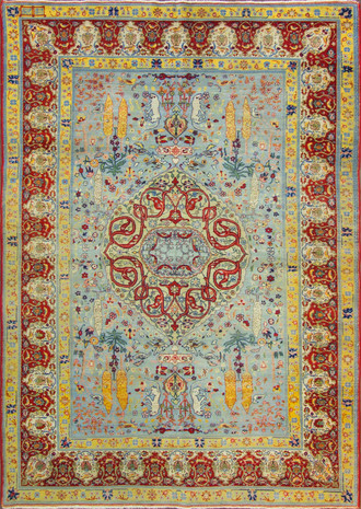 Stunning Antique Hereke Carpet
