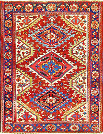 Antique Persian Heriz Rug