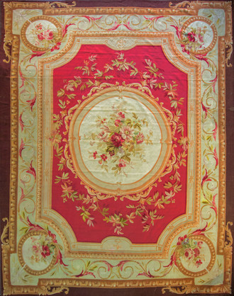 Antique French Aubusson Carpet, Fine Tapestry