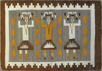Navajo Three Figure Yei Rug