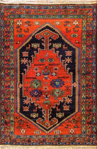 Antique Persian Azerbaijan Rug