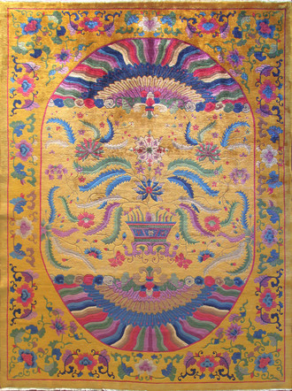 Antique Art Deco Carpet, Dynasty Rug
