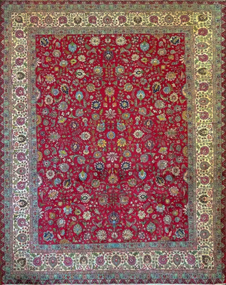 Antique/ Vintage Persian Tabriz Carpet