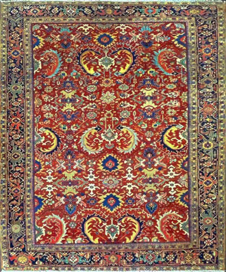 Antique  Heriz,/Serapi Oriental Carpet , Most Decorative