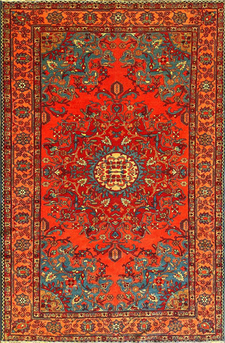 Antique Tafrish/ Lilihan  Oriental Multi colors, 