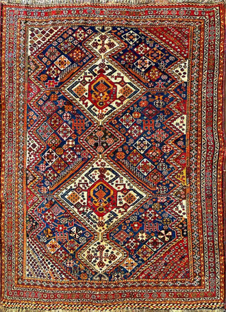 Antique Qashqai/ Shiraz Rug
