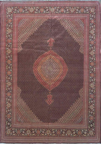Persian Tabriz Mahi Carpet 