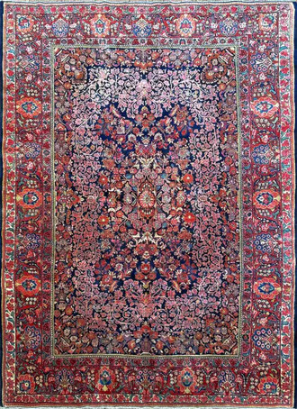 Antique Persian Sarouk Carpet, Wedding Rug