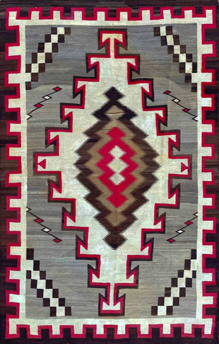 Antique Navajo Klagetoh Rug, large and unusual