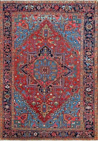 Antique Persian Heriz Carpet, The Best Size