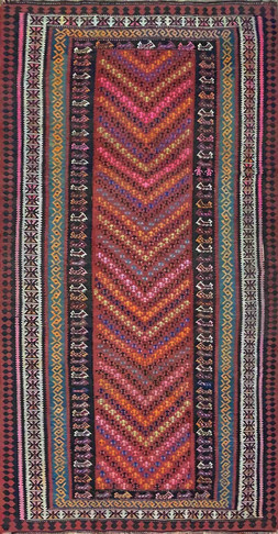 Antique Turkish Kilim Flat weave, c-1900's