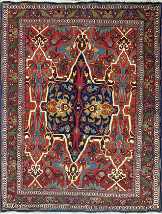 Antique Persian Bijar Rug