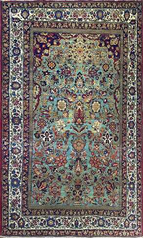 Antique Persian Isfahan Rug