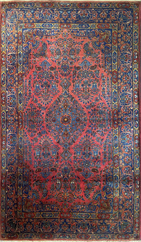 Antique Persian Manchester wool Kashan rug