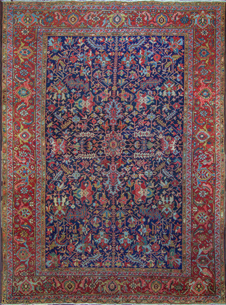 An Antique Heriz Carpet