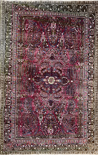 Antique Persian Sarouk Rug image 1