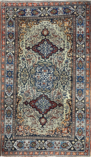 Exceptional Antique Persian Isfahan Rug image 1