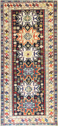 Antique Caucasian Shirvan Runner image 1