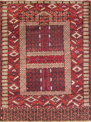 Turkoman Engsi Hatchli 4 Seasons Rug image 1