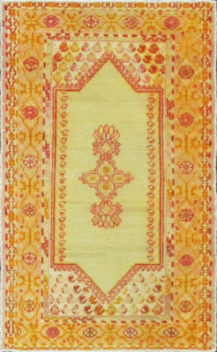 Antique Turkish Oushak Prayer Rug, Western Anatolia, Circa 1900 image 1