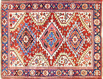 Antique Persian Heriz Rug image 4