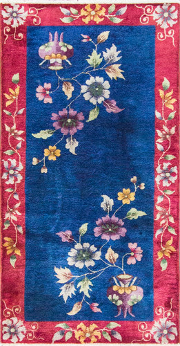 Antique Chinese Art Deco Rug- image 1