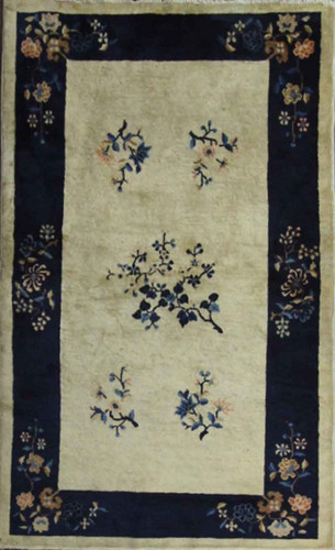 Antique Art Deco Chinese peking Rug image 1