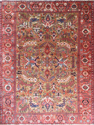 Antique Persian Heriz carpet image 1