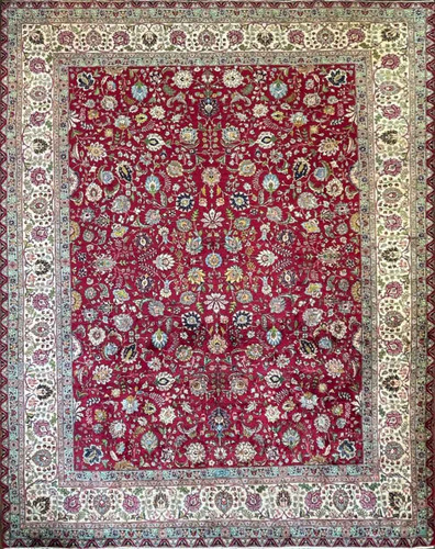 Antique/ Vintage Persian Tabriz Carpet image 1