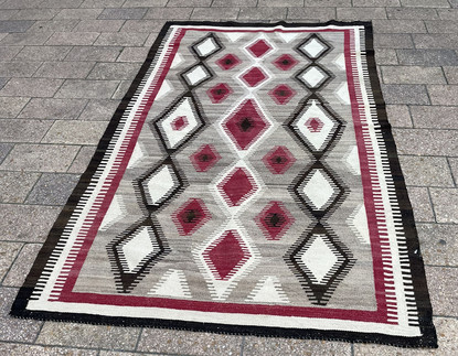 Antique Navajo Rug, Dimond Design | Eli Peer Oriental Rugs | Antique ...